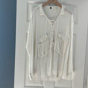 Free people lace up tunic